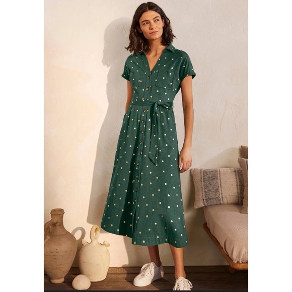 Boden Dresses & Skirts - Boden Thomasina Jersey Midi Shirt Dress Like New Size 4 Petit